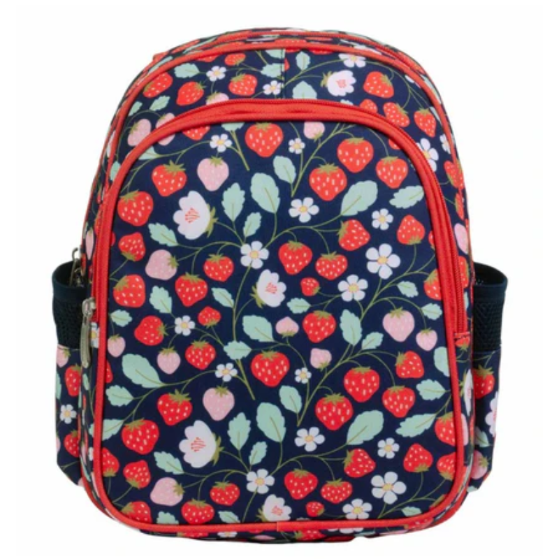 Mochila con bolsillo térmico - A Little Lovely Company Strawberries