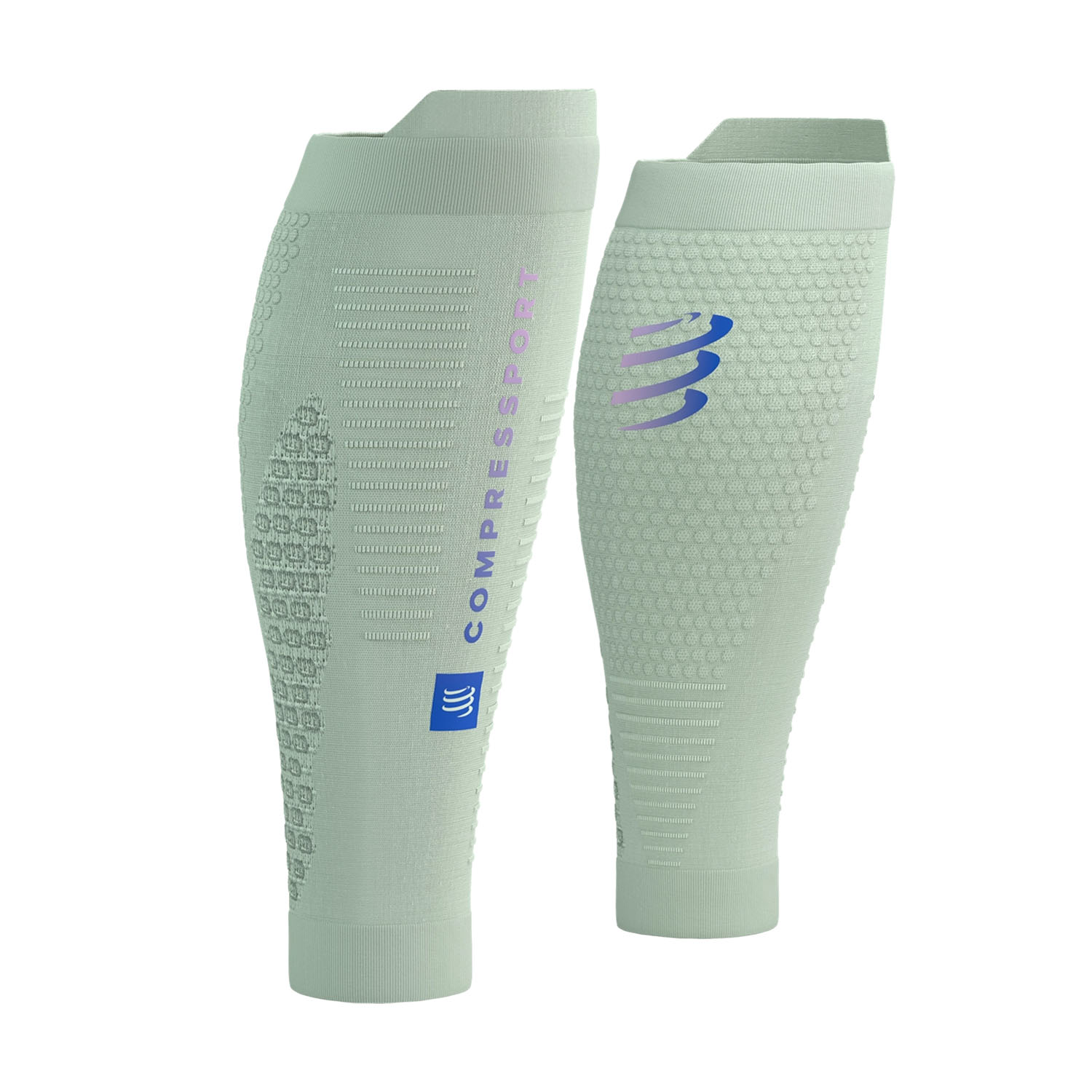 Compressport R2 3.0 Pantorrilleras de Compresión Aqua/Jacaranda