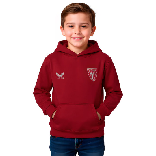 Sudadera Castore Athletic Club Bilbao Fanswear 2025-2026 Niño Biking Red