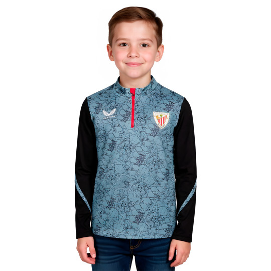 Sudadera Castore Athletic Club Bilbao Pre-Match 2025-2026 Niño Spring Lake-Baratone Blue-Caviar