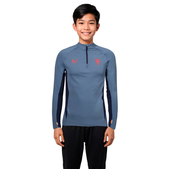 Sudadera Castore Sevilla FC Training 2024-2025 Niño Coronet Blue-Precoat
