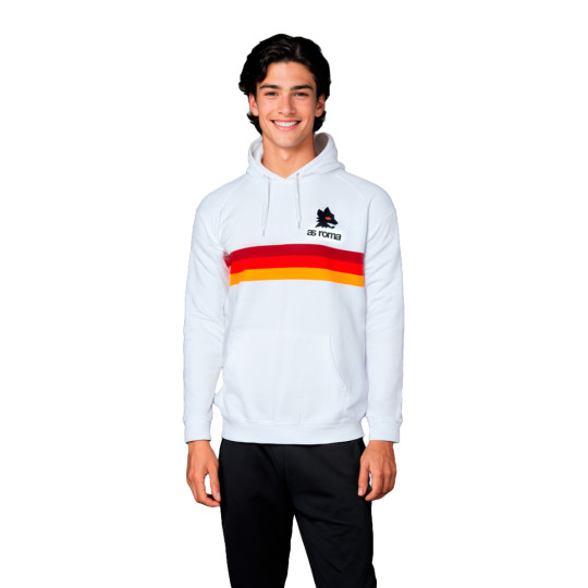 Sudadera COPA As Roma Stripes White