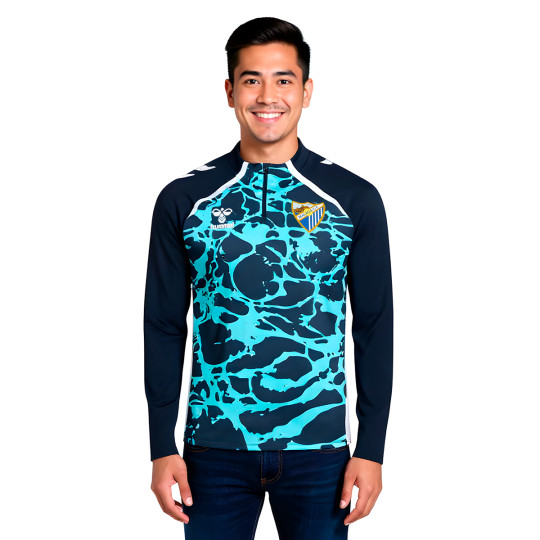 Sudadera Hummel Malaga Cf Pre-Match 2025-2026 Blue