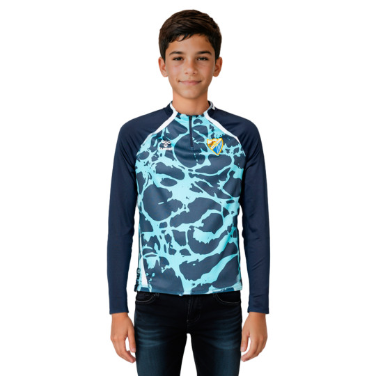 Sudadera Hummel Malaga Cf Pre-Match 2025-2026 Niño Blue