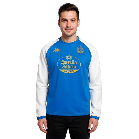 Sudadera Kappa Deportivo La Coruña Training 2025-2026 Blue Royal-White-
