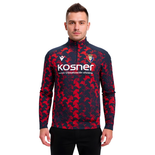 Sudadera Macron Ca Osasuna Pre-Match 2025-2026 Dark Marine-Red
