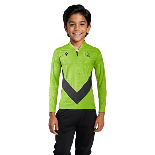 Sudadera Macron Real Sociedad Training 2024-2025 Niño Green