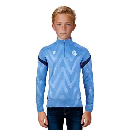 Sudadera Macron Real Sociedad Training 2025-2026 Niño Azul
