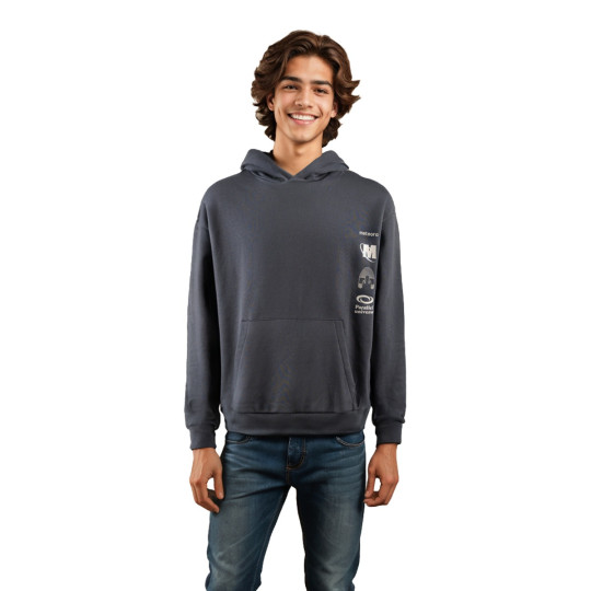 Sudadera Meteora Graphic Antracita