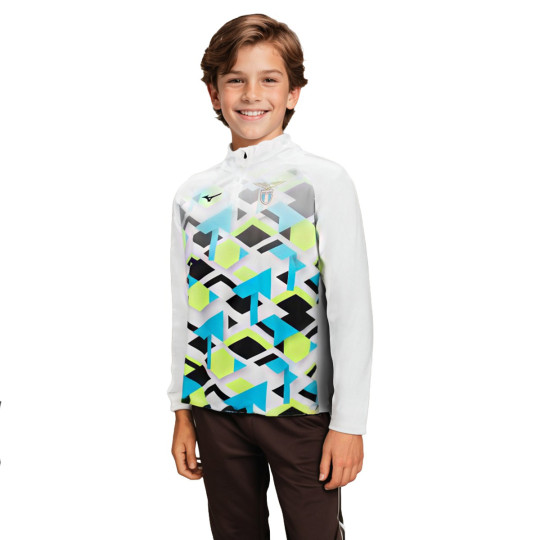 Sudadera Mizuno Lazio Pre-Match 2024-2025 Niño White