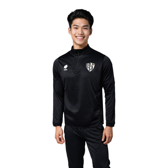 Sudadera Soka SD Huesca Training 2024-2025 Panther Black-Steel Grey