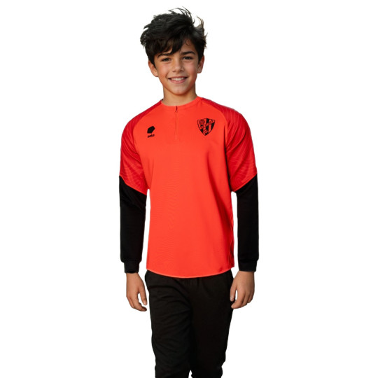 Sudadera Soka Sociedad Deportiva Huesca Training 2024-2025 Niño Laser Orange-Panther Black