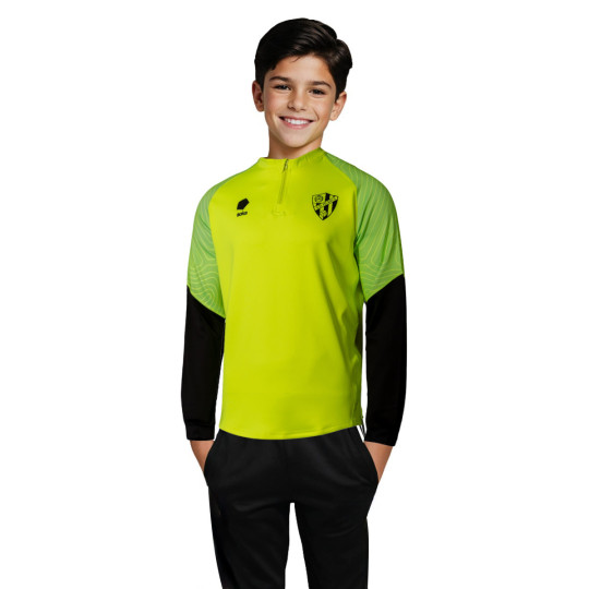 Sudadera Soka Sociedad Deportiva Huesca Training 2024-2025 Niño Laser Yellow-Panther Black