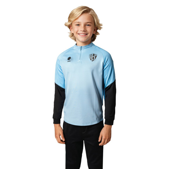 Sudadera Soka Sociedad Deportiva Huesca Training 2024-2025 Niño Light Blue-Panther Black