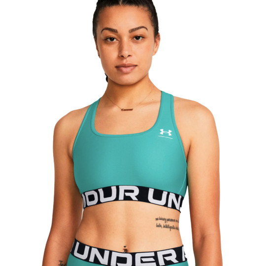 Sujetador Under Armour HeatGear Mid Branded Mujer Blue