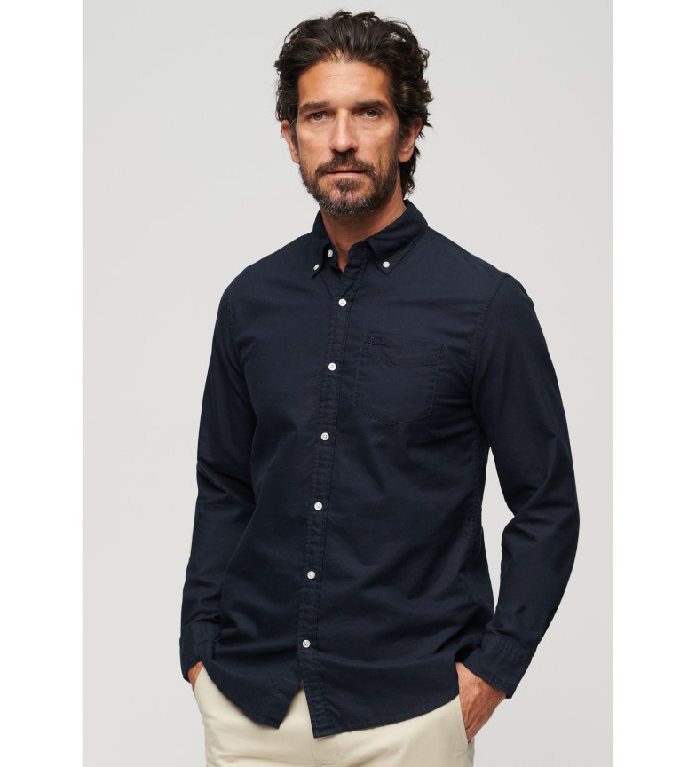 Superdry Camisa Oxford marino