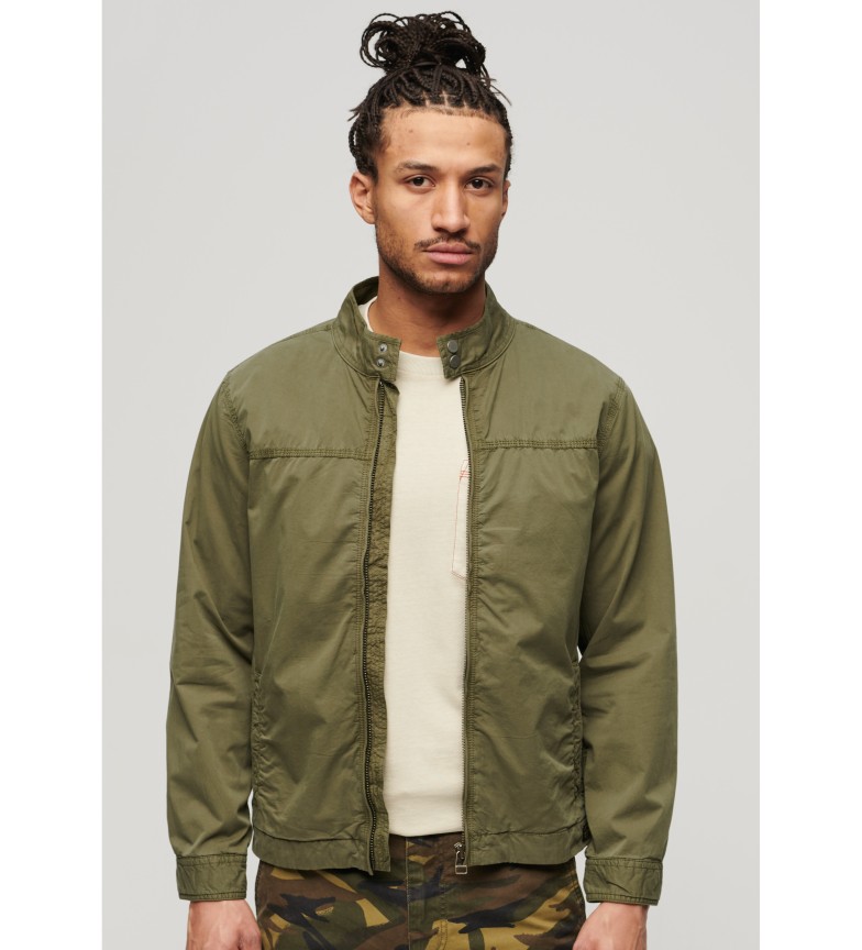 Superdry Cazadora Harrington clásica verde