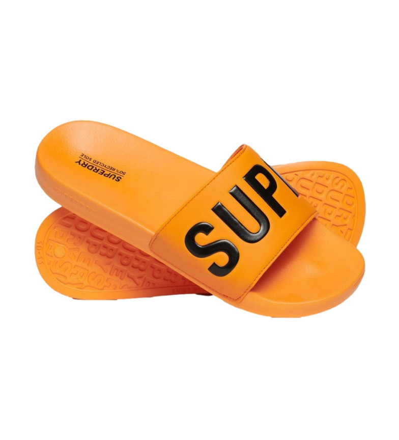 Superdry Chanclas Core Vegan Pool Slide naranja