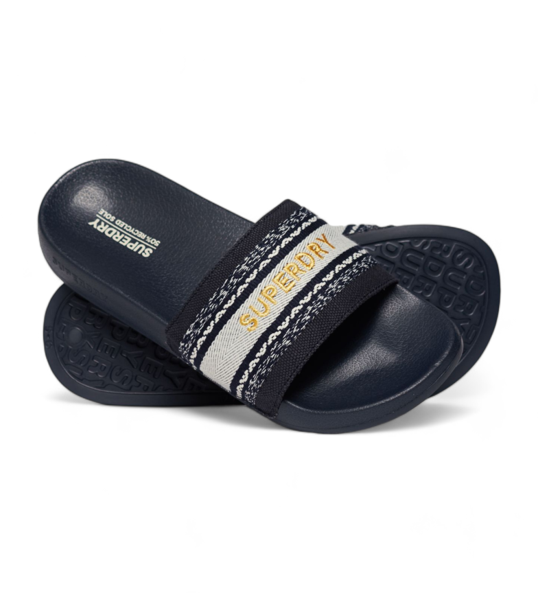 Superdry Chanclas de tira tejida negro