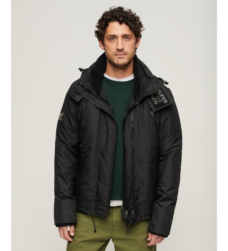 Superdry Chaqueta cortavientos Mountain SD negro