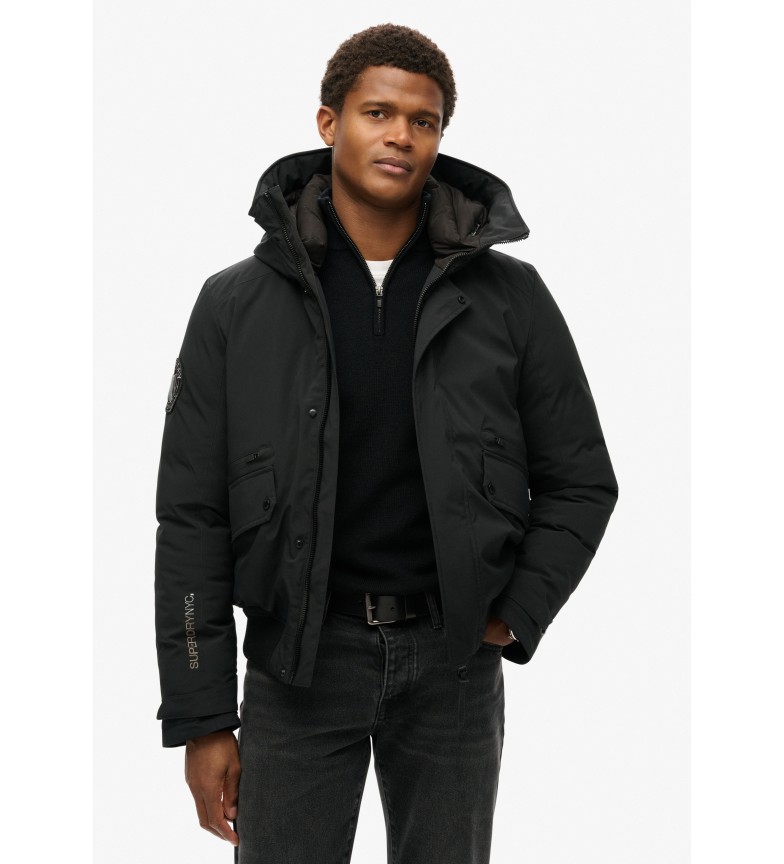 Superdry Cazadora bómber acolchada City negro