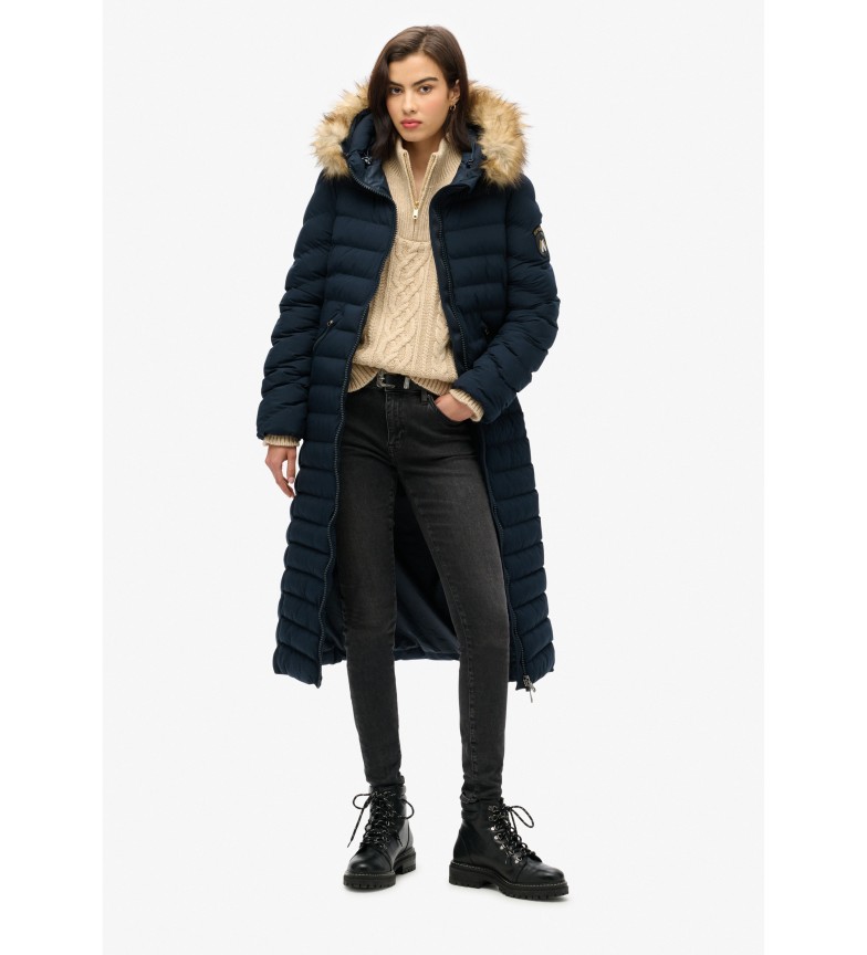 Superdry Abrigo Fuji Largo marino
