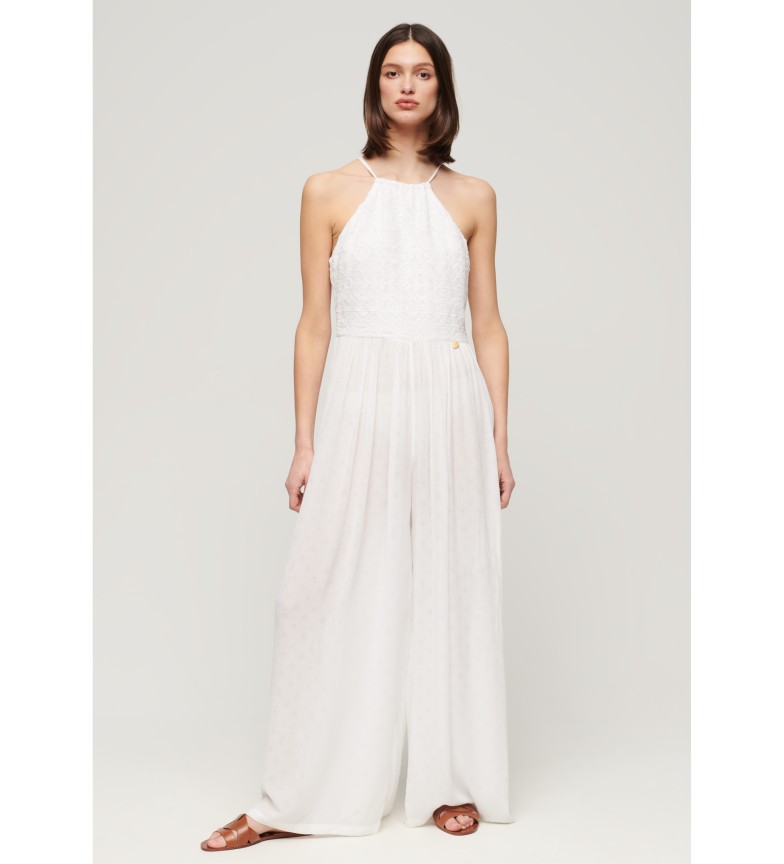 Superdry Mono bordado blanco