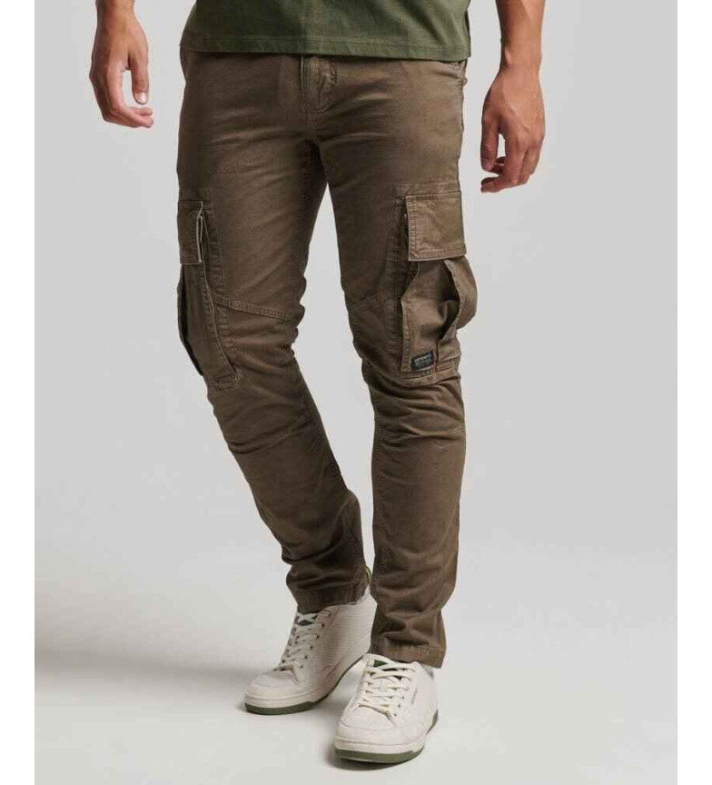 Superdry Pantalón cargo Core marrón
