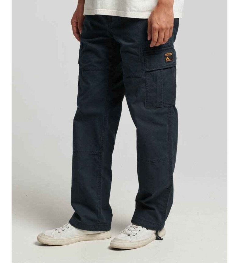 Superdry Pantalón cargo holgado marino
