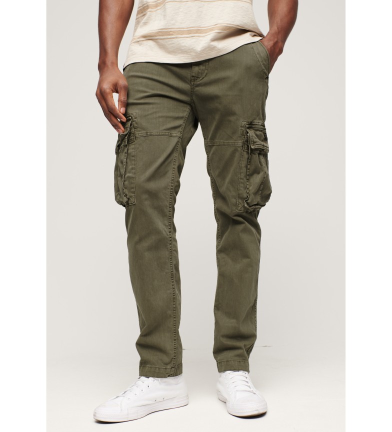Superdry Pantalón cargo Core verde