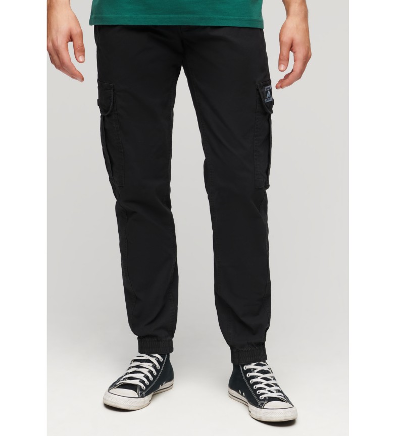 Superdry Pantalón cargo entallado Para negro
