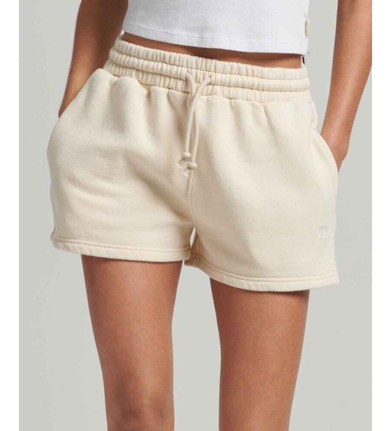 Superdry Short de chándal Vintage Wash beige
