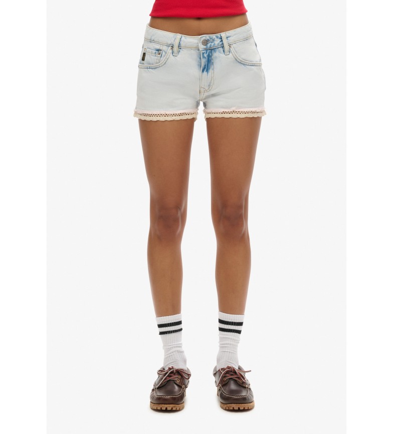 Superdry Short vaquero Hot azul