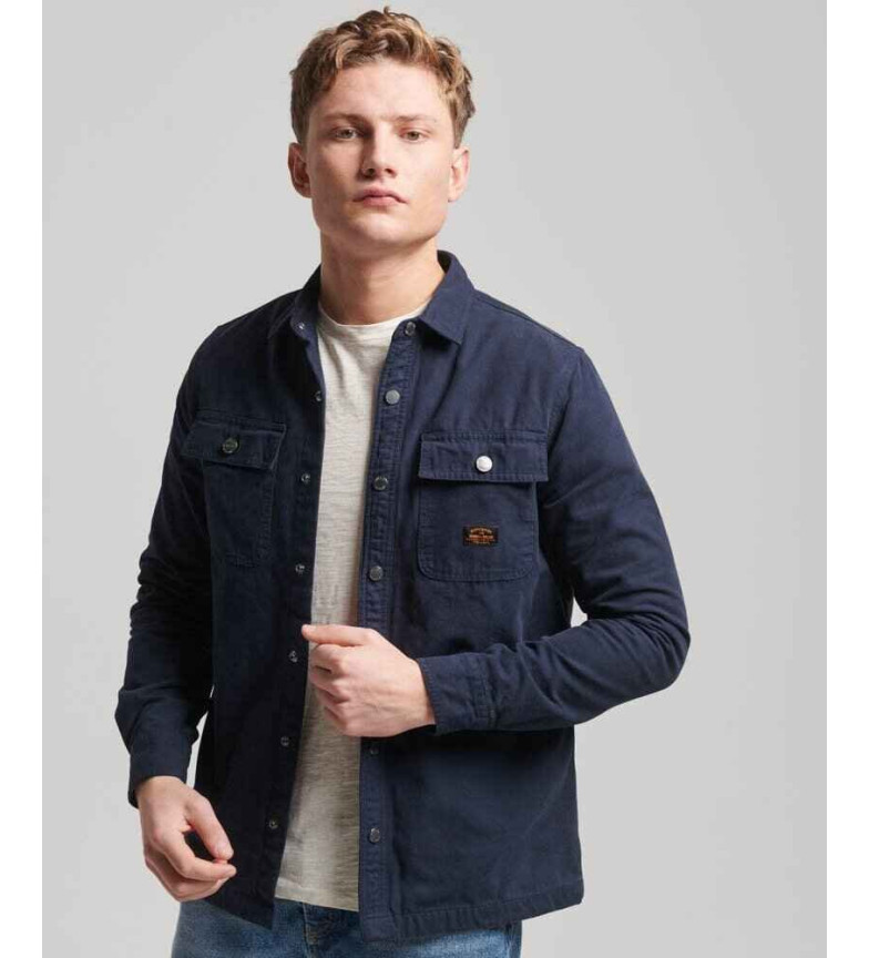 Superdry Sobrecamisa de lona Workwear marino