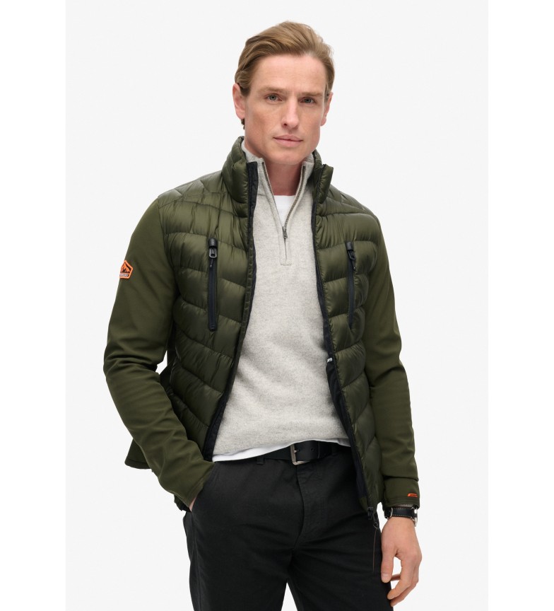 Superdry Chaqueta híbrida Storm Softshell verde