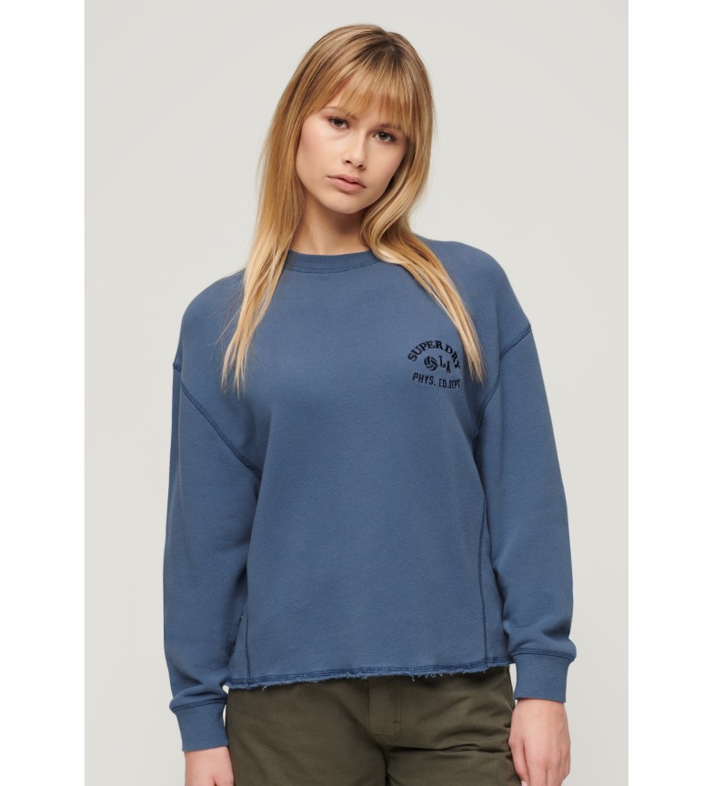 Superdry Sudadera Athletic Essential azul