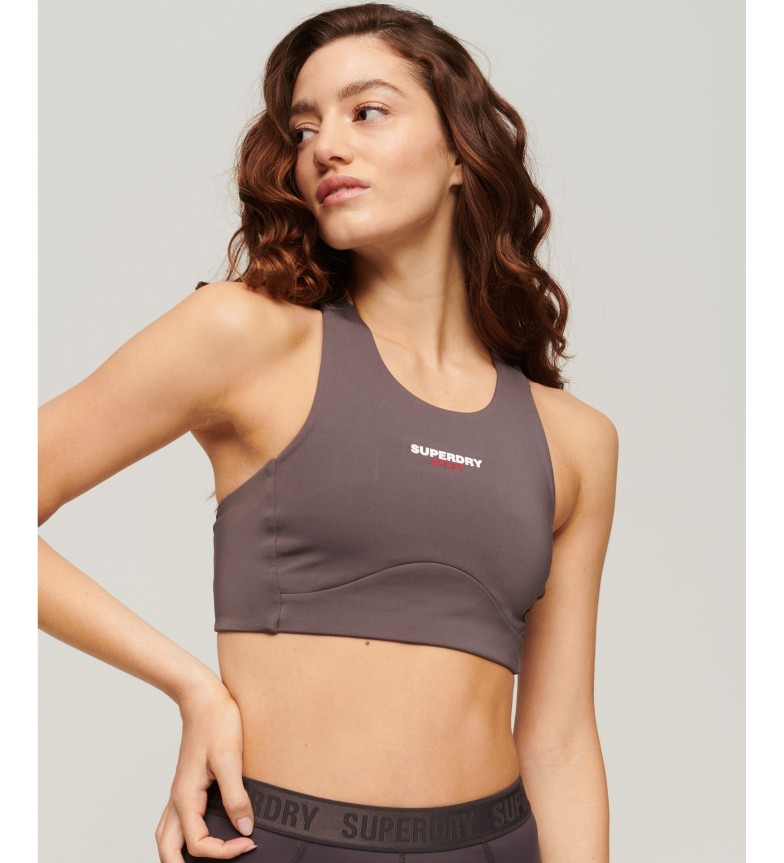 Superdry Sujetador Core Active gris