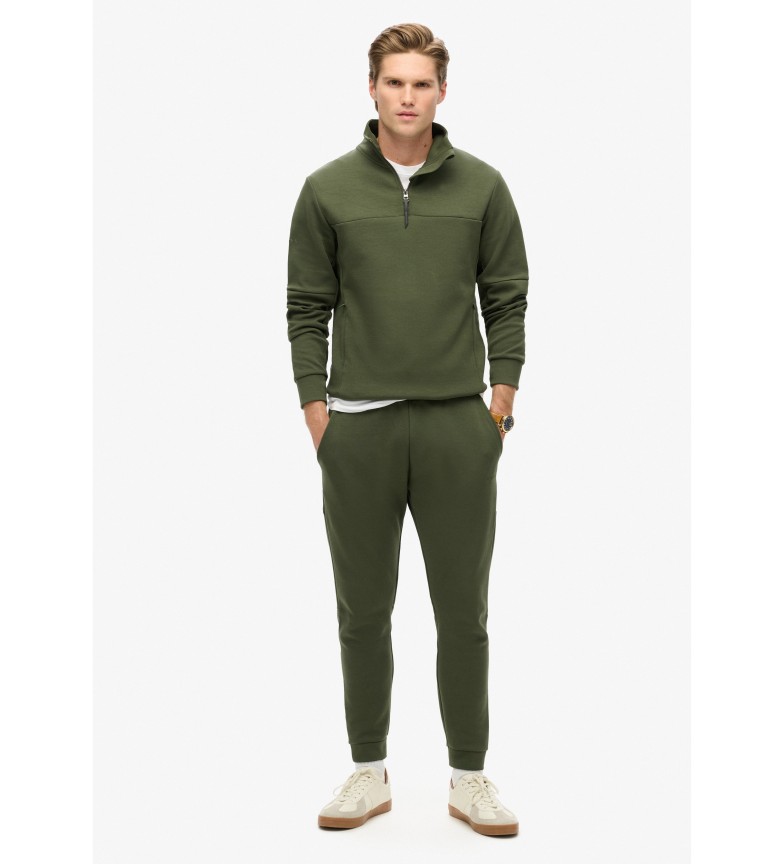 Superdry Pantalón Jogger de pernera cónica Tech verde