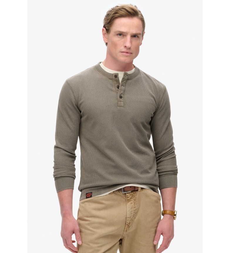 Superdry Camiseta Vintage Textured marrón