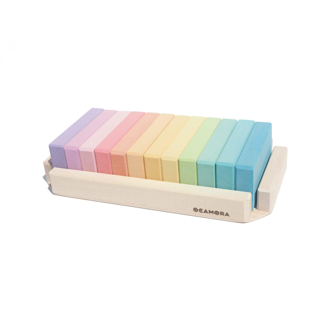 Tablitas pequeñas de madera pastel Ocamora