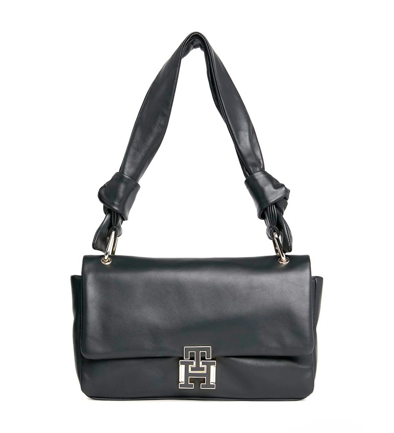 Tommy Hilfiger Bolso de Piel Hobo negro