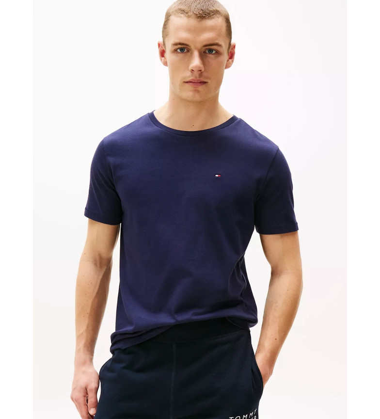 Tommy Hilfiger Camiseta de puro algodón marino