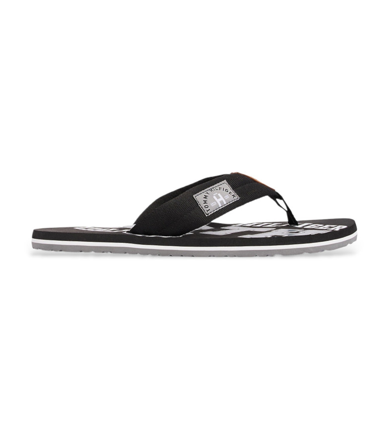 Tommy Hilfiger Chanclas Essential TH Beach negro