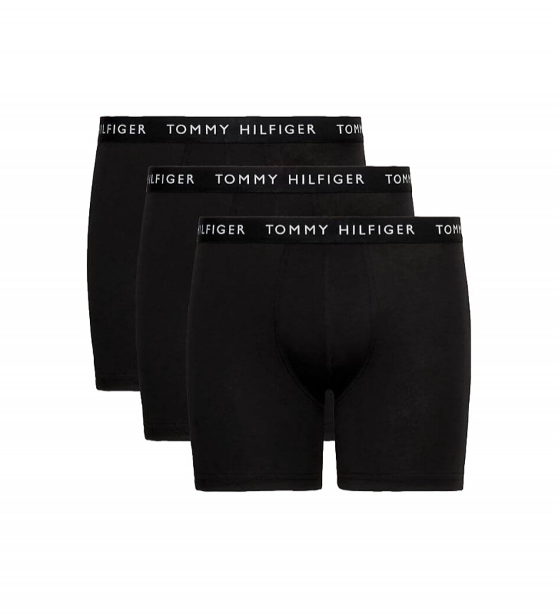 Tommy Hilfiger Pack 3 Bóxers Ajustados Essential negro
