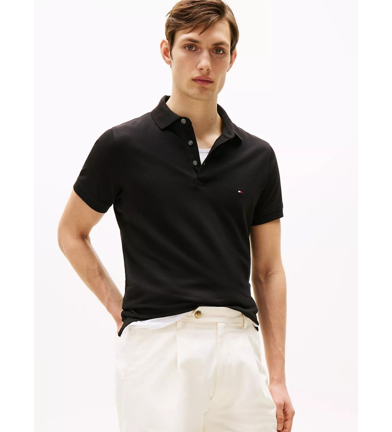 Tommy Hilfiger Polo 1985 Slim negro