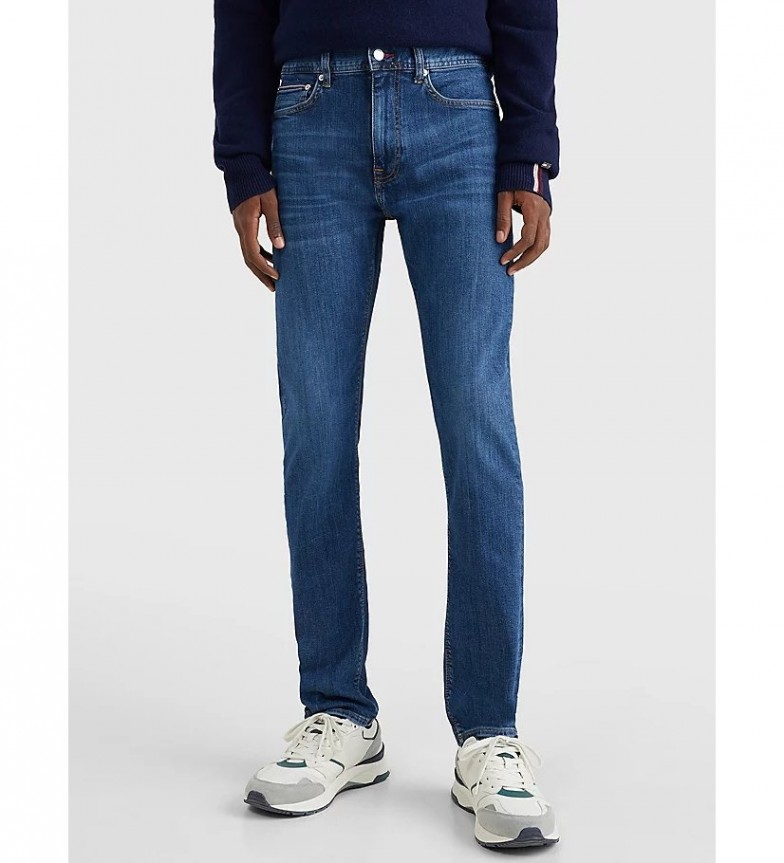Tommy Hilfiger Jeans Bleecker TH Flex desteñidos y ajustados azul