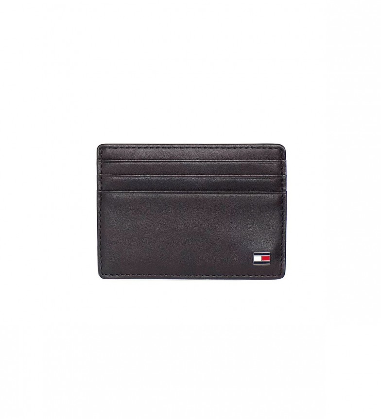 Tommy Hilfiger Tarjetero de piel AM0AM00653 negro