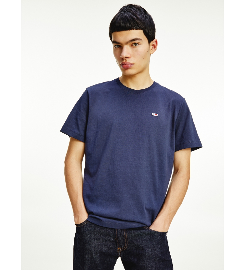 Tommy Jeans Camiseta Classics de algodón orgánico en corte regular marino