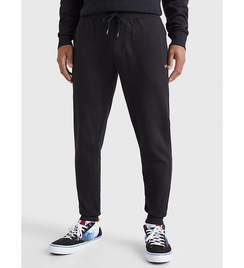 Tommy Jeans Pantalón Jogger Felpa Negro