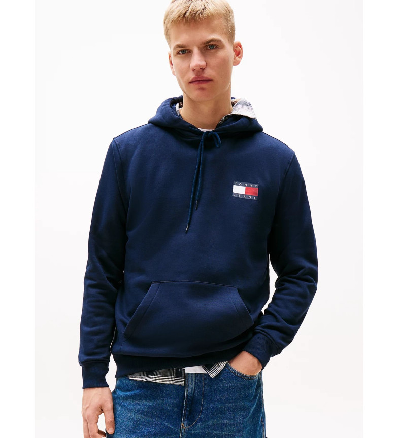 Tommy Jeans Sudadera Reg Essential Flag marino